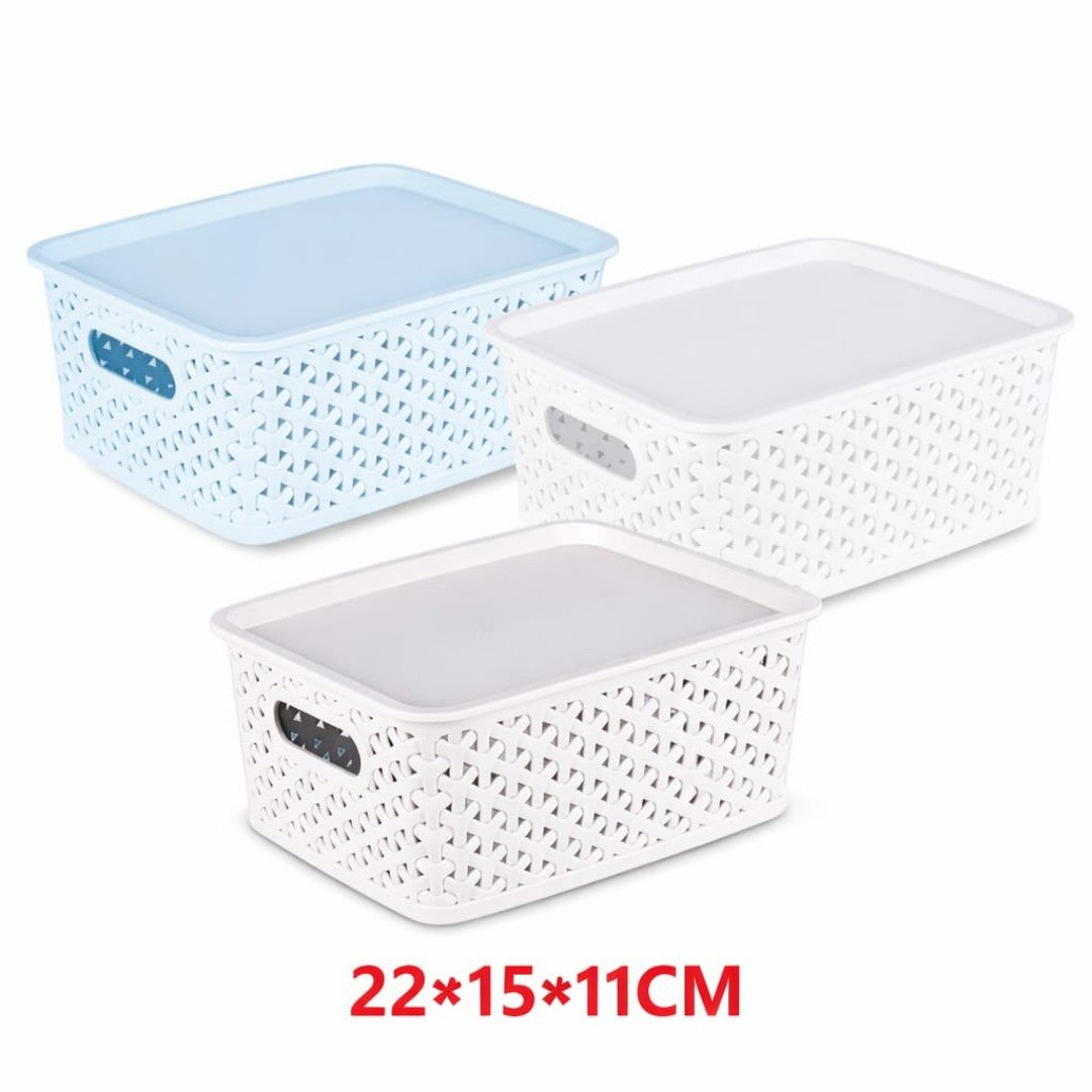 CANASTA CON TAPA 22*15*11CM 9180