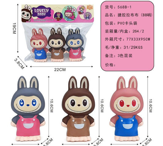 MUNECO LABUBU BLANDO 3PCS