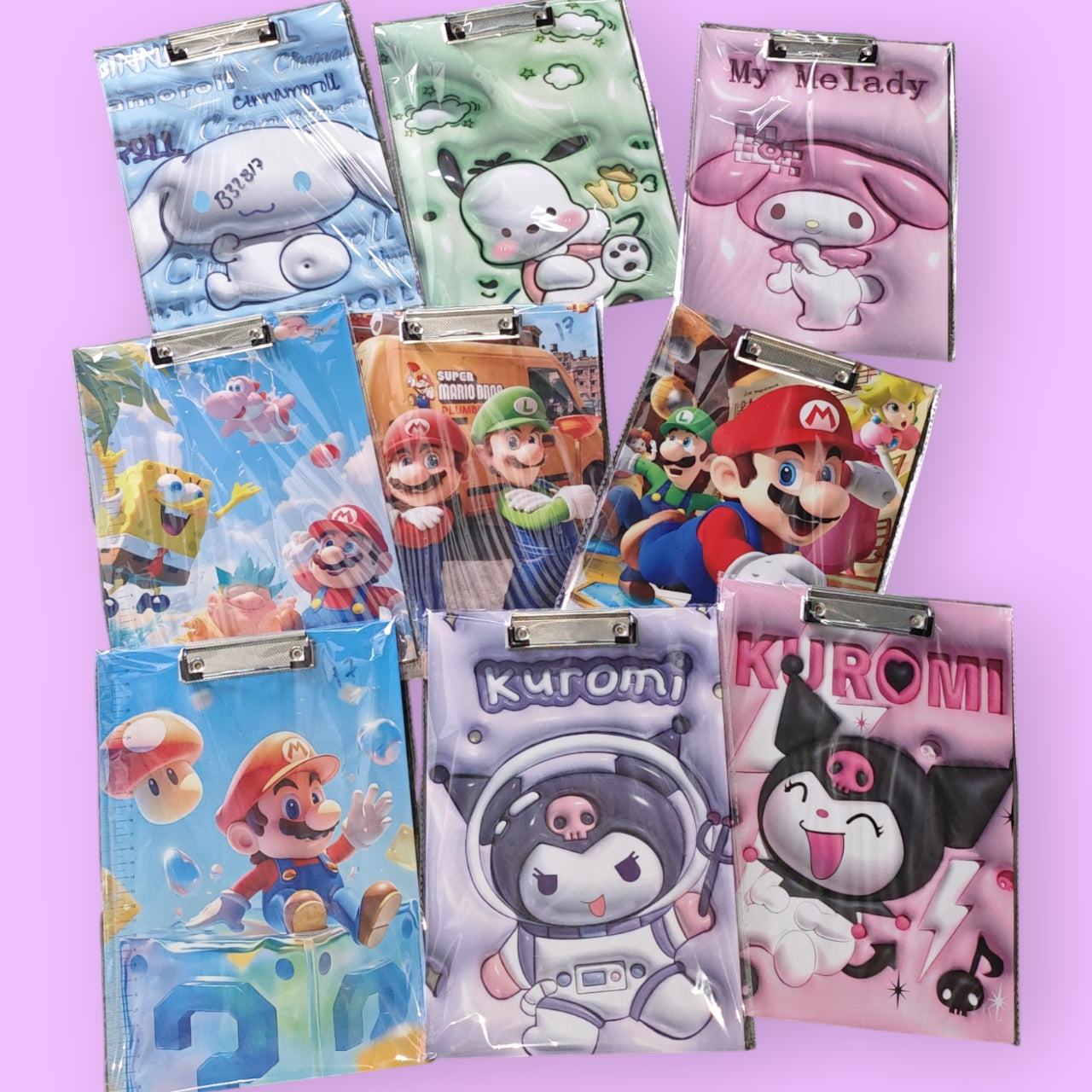 TABLA CON PRENZA A5 PERSONAJE