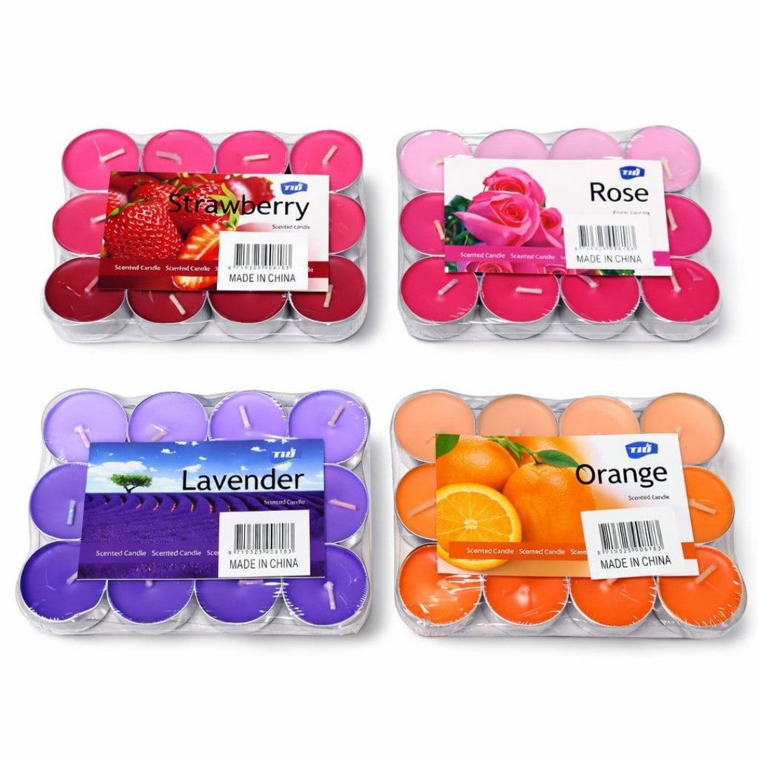 CANDELA VELAS 12PCS COLOR