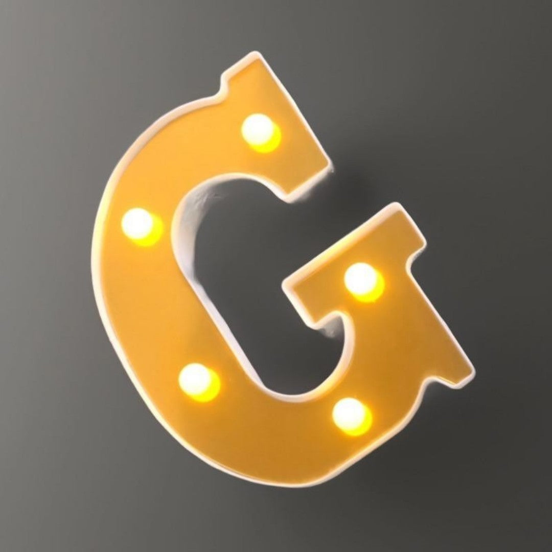 LAMPARA LETRA G 16CM