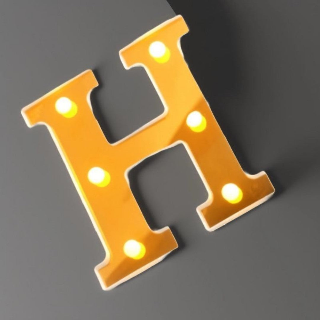 LAMPARA LETRA H 16CM