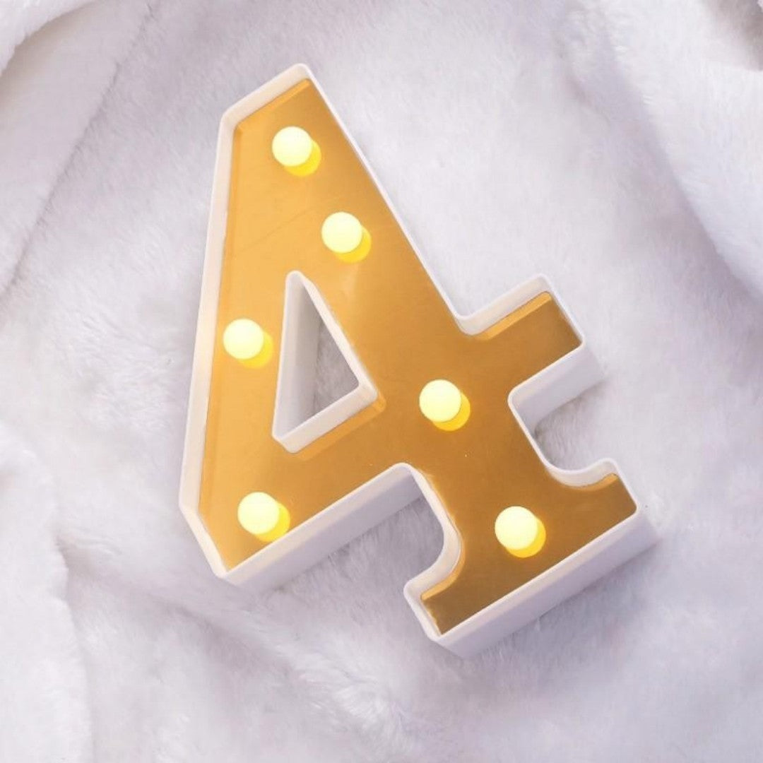 LAMPARA NUMERO 4 16CM