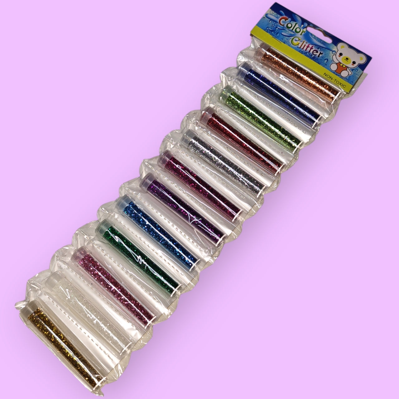 GOMA CON ESCARCHA 12PCS TIRA