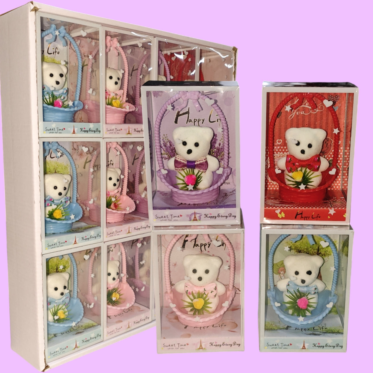 FLOR CANASTA OSO 079