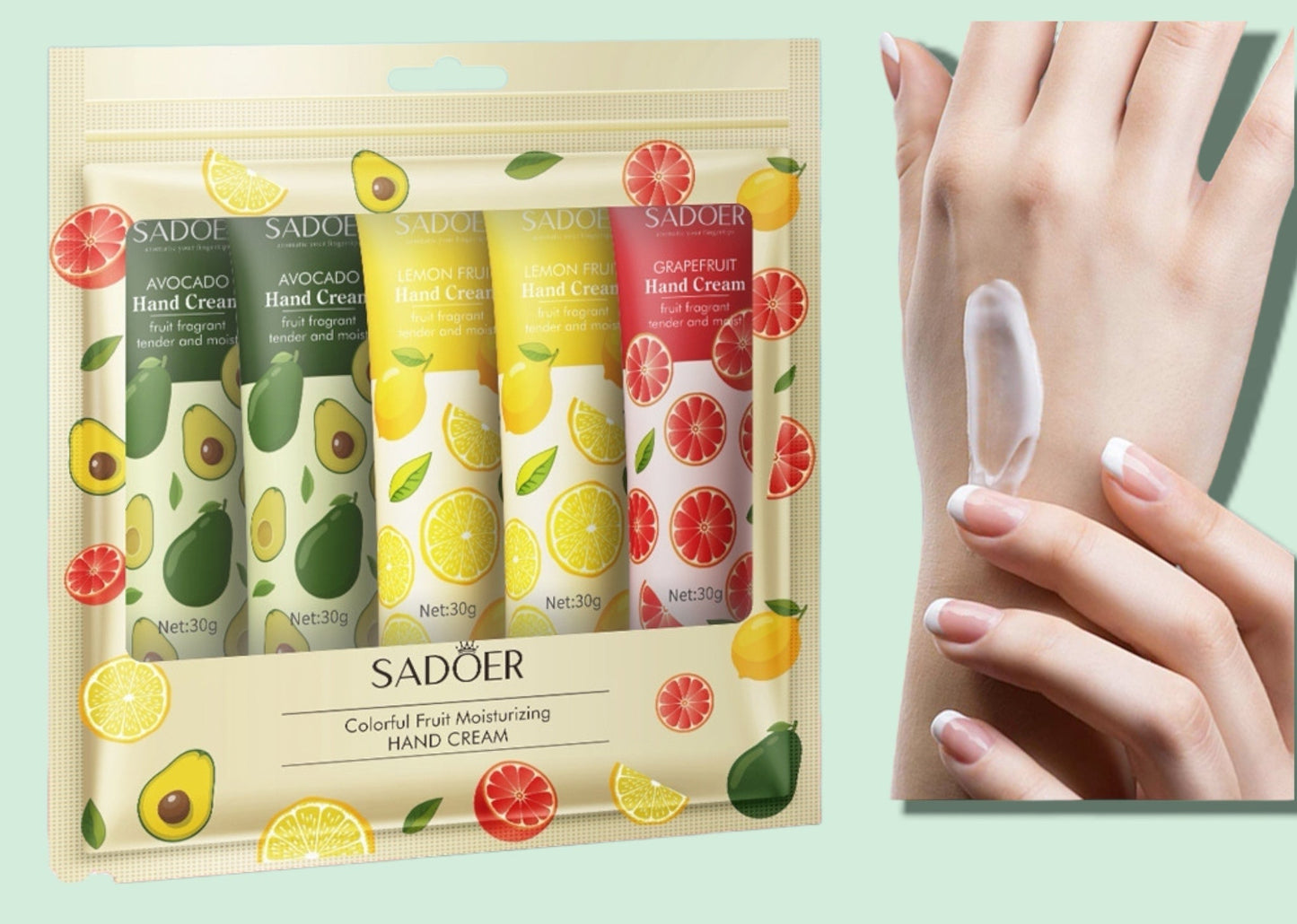 CREMA MANO 5PCS FRUTAS C