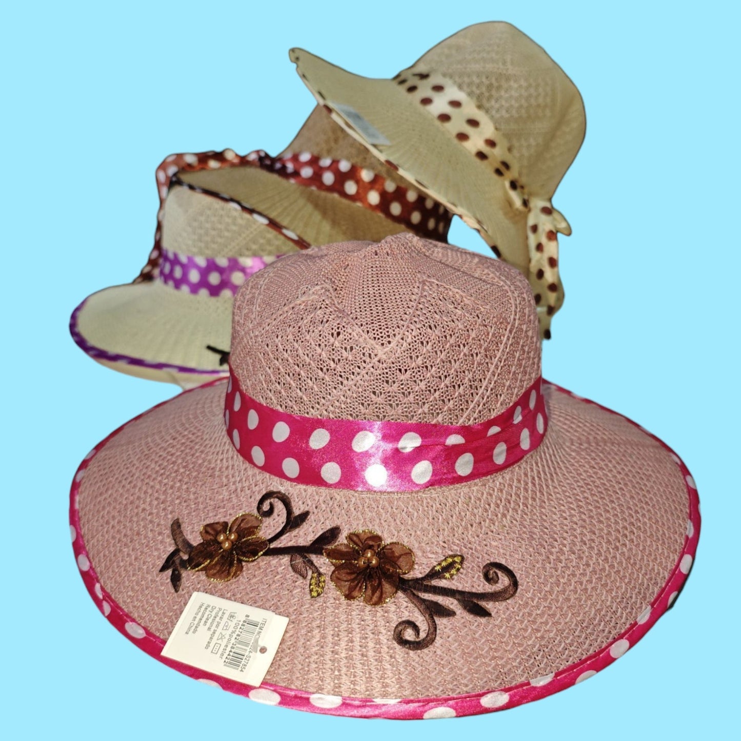 SOMBRERO MUJER FLOR B 4422