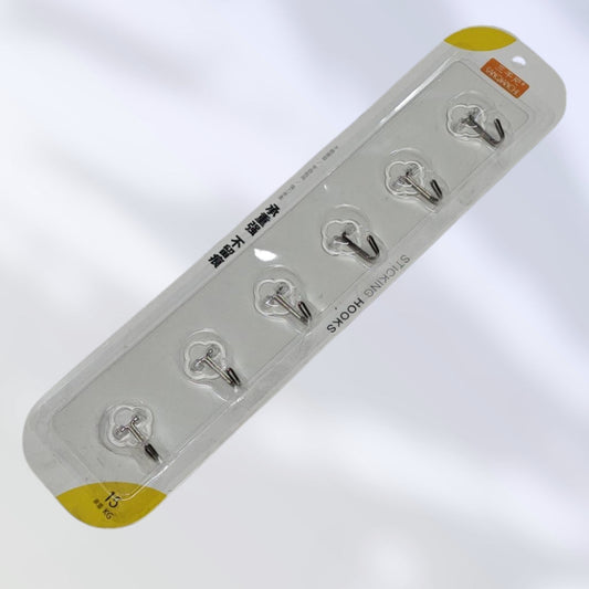 VENTOSA 6 GANCHOS TRANSPALENTE