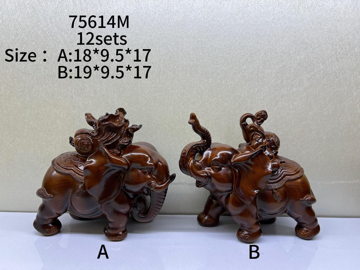 ADORNO ELEFANTE ROJO 75614M