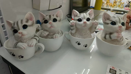 ADORNO GATO TAZA M268