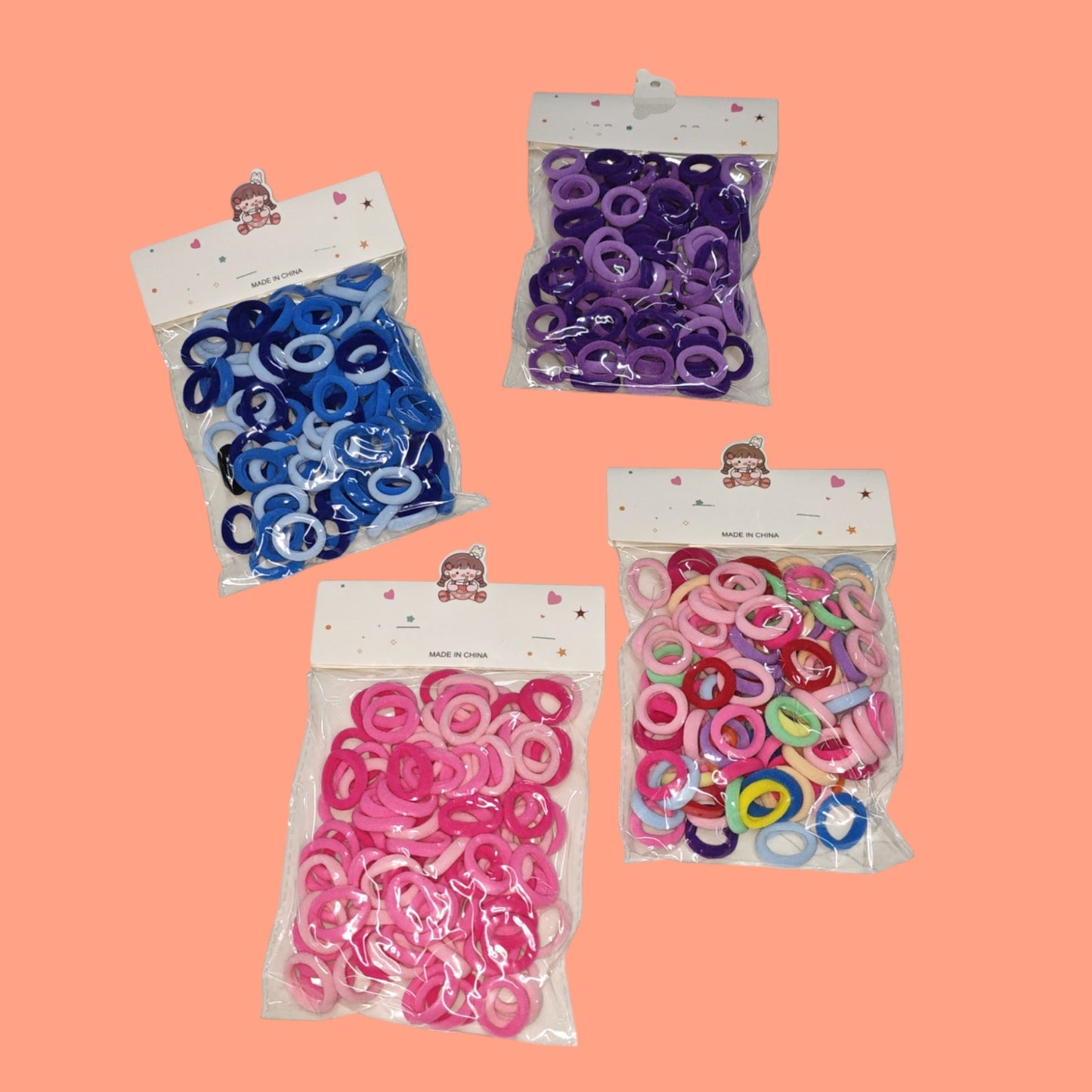 COLA LIGAS PARA CABELLO TELA 50PCS