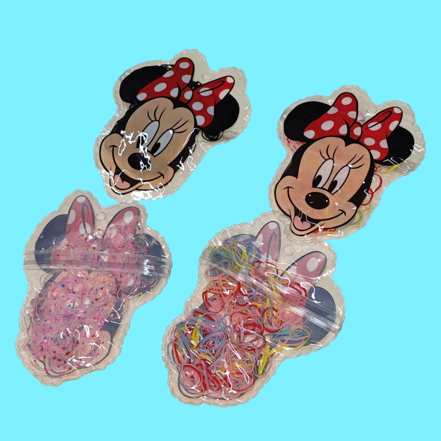 LIGAS PARA CABELLO BOLSA MICKEY 200PCS