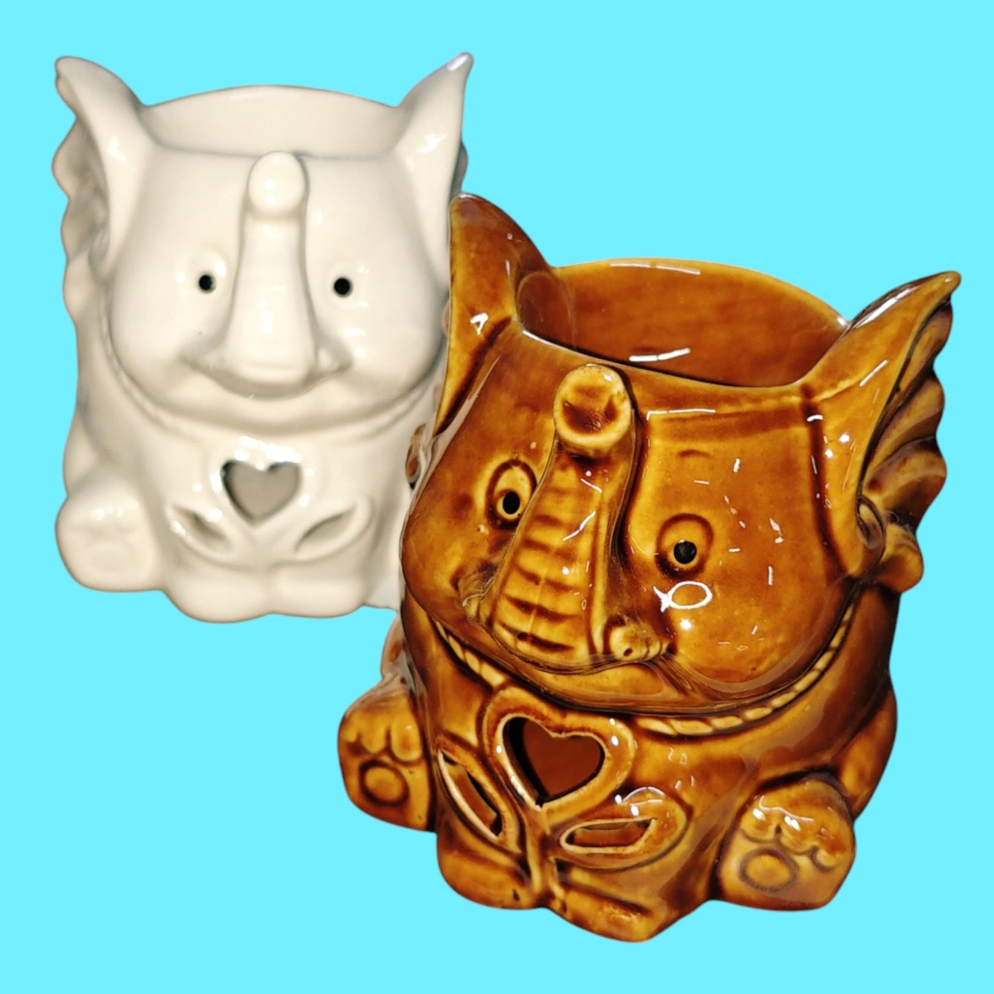 QUEMADOR CERAMICA ELEFANTE 9CM B