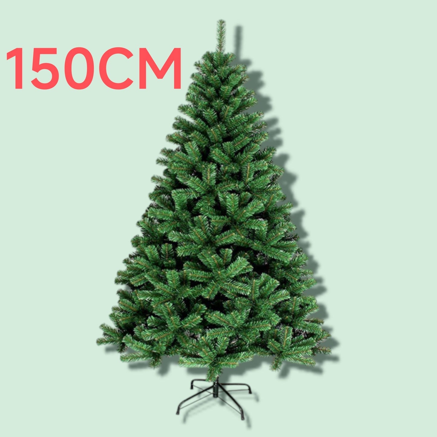 ARBOL NAVIDAD 150CM VERDE B/METAL