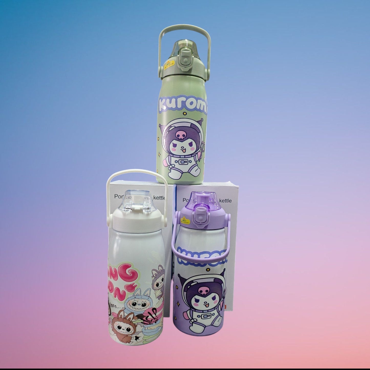 VASOS ACERO PERSONAJE 1200ML 3D