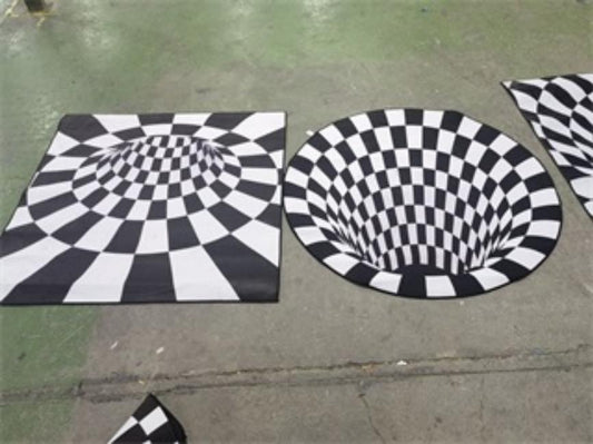 Alfombra 3D vortice de 120 x 120