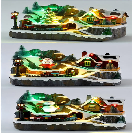 VILLA NAVIDAD LUZ SONIDO GIRA L1128ABC