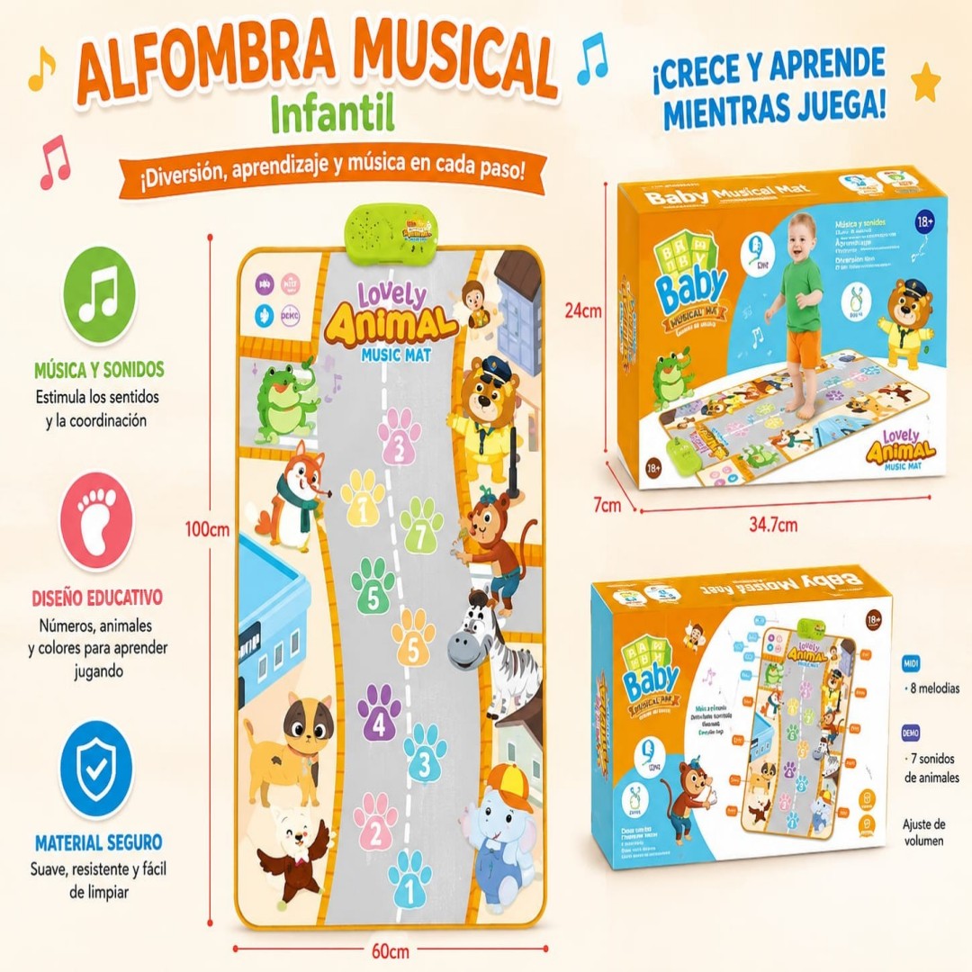 ALFOMBRA APRENDER CAMINAR MUSICAL 757-13