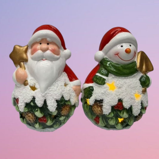 ADORNO CERAMICA NAVIDAD LUZ 2331