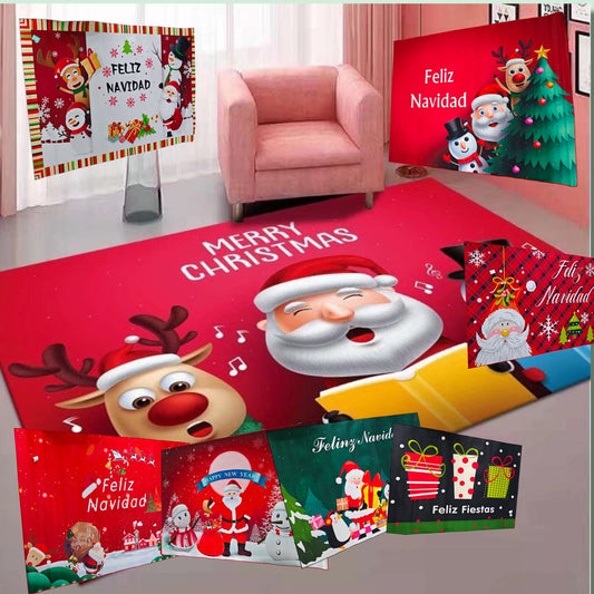 ALFOMBRA NAVIDAD 1.4*2M B