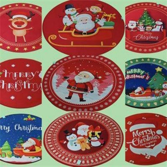 ALFOMBRA NAVIDAD REDONDA 100CM