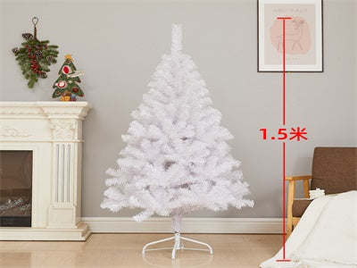 ARBOL NAVIDAD 150CM BLANCO B/METAL