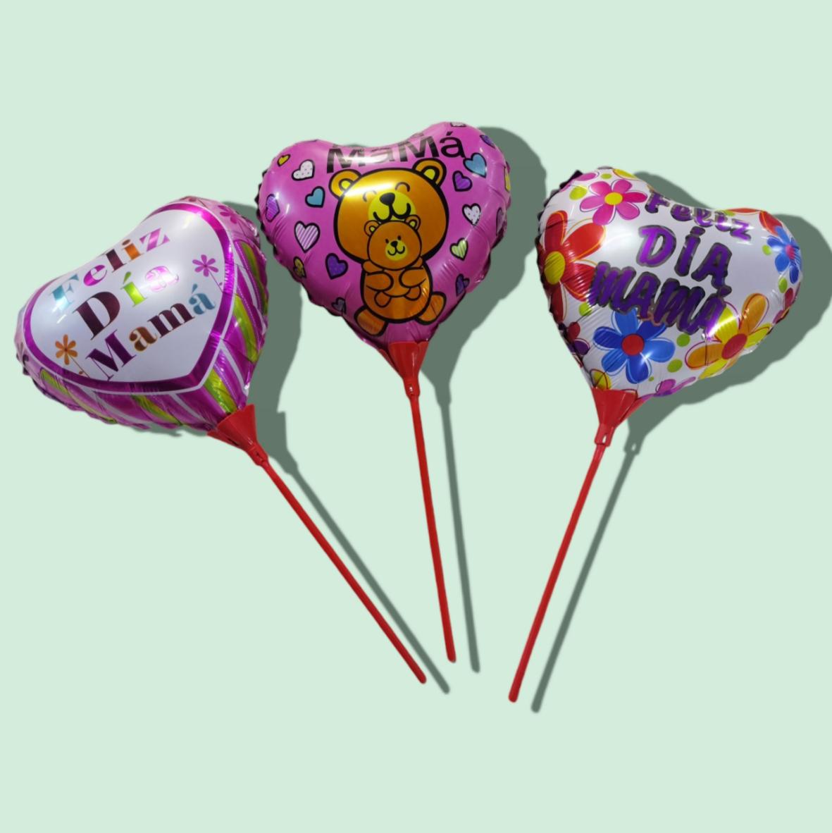 GLOBO CORAZON CON PALO H138-H141