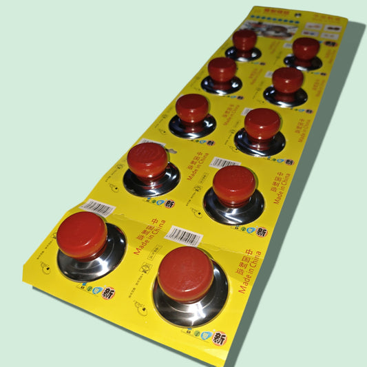 AGARRADERO ACERO P/TAPA OLLA ROJO