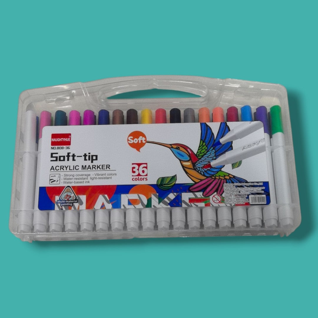 MARCADORES PUNTA SUAVE 36COLOR 808-36