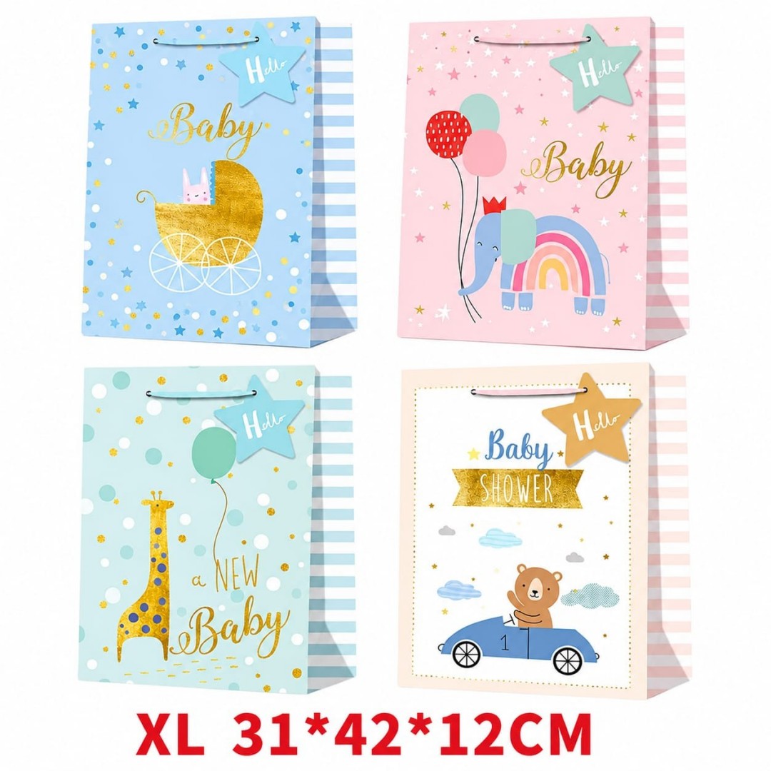 BOLSA REGALO BEBE XL 31*42*12CM 3250
