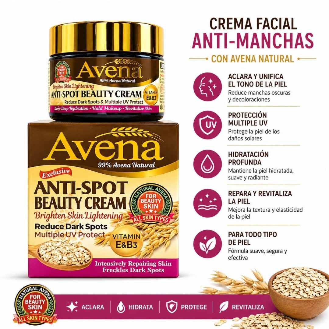 CREMA FACIAL ANTI MANCHAS DE AVENA 55G HA3119