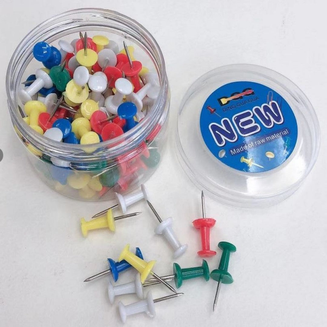 CHINCHES DE COLORES TARRO 100PCS W3904