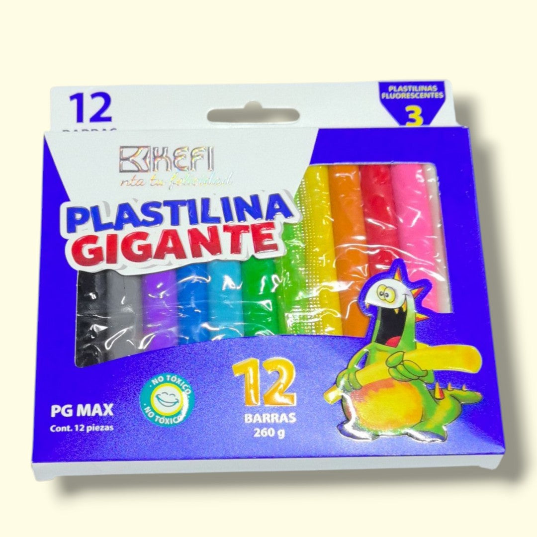 PLASTILINA GIGANTE 12PCS AF3177