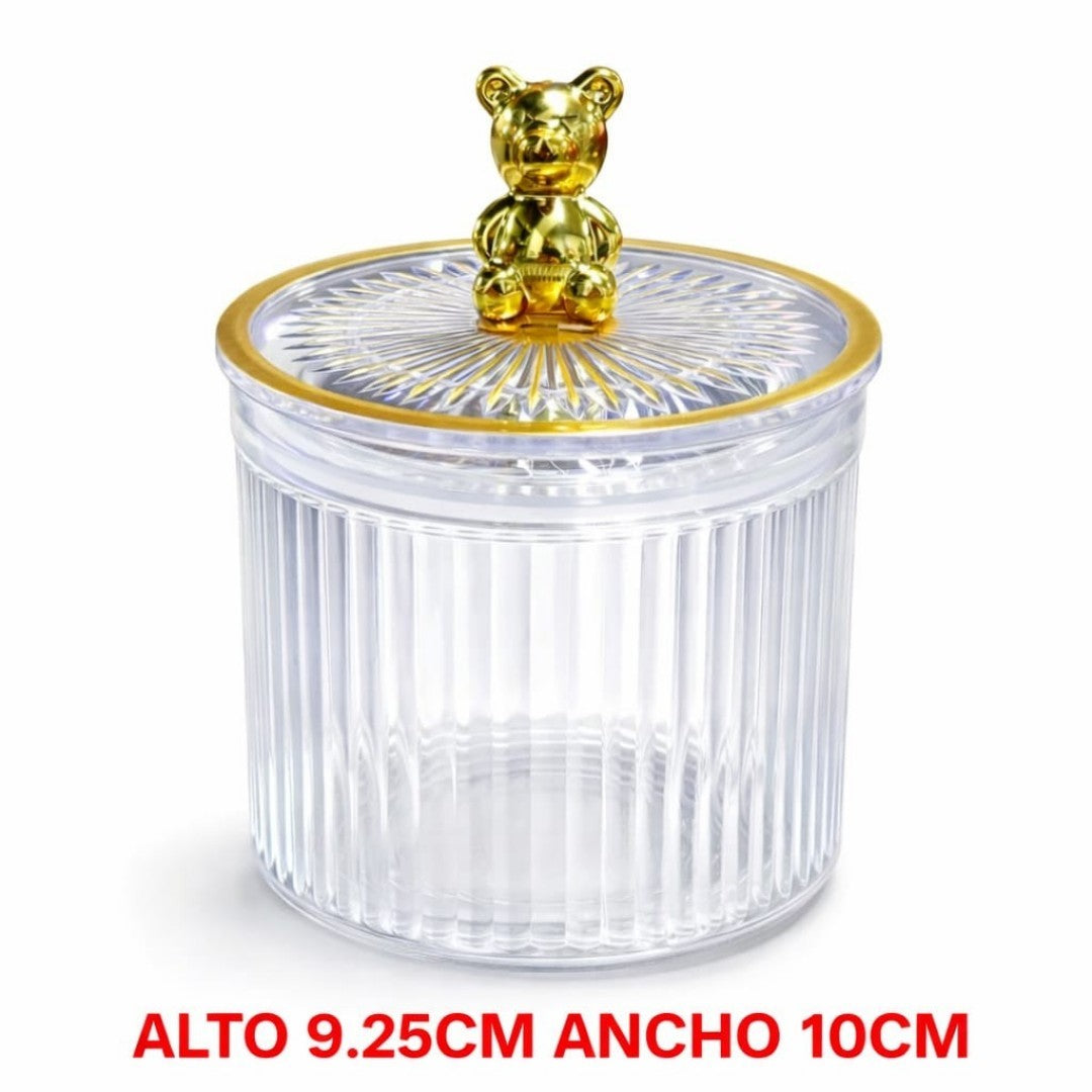 FRASCO DE PVC CON TAPA OSO PEQ A2673