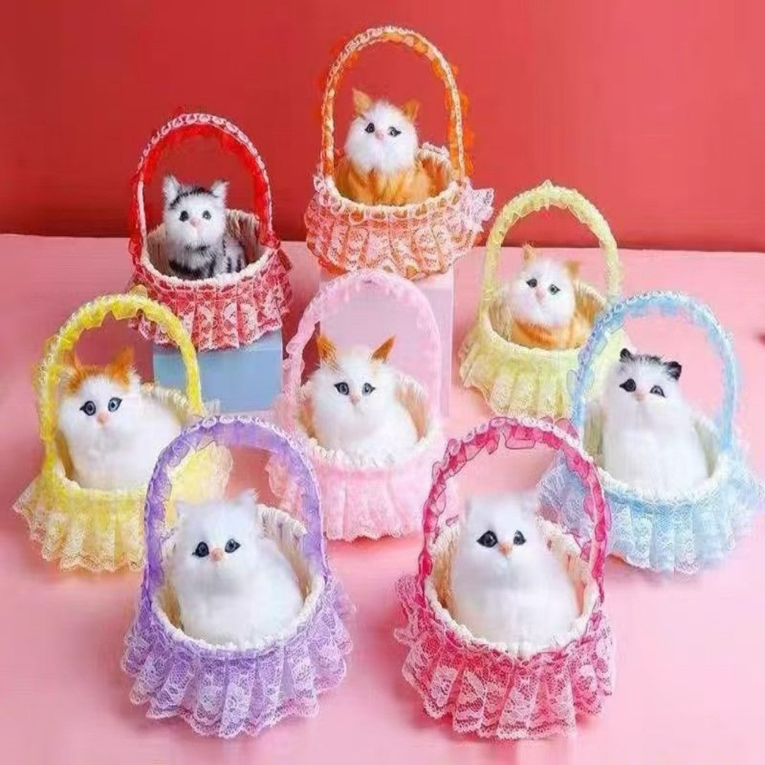 PELUCHE GATO CANASTA