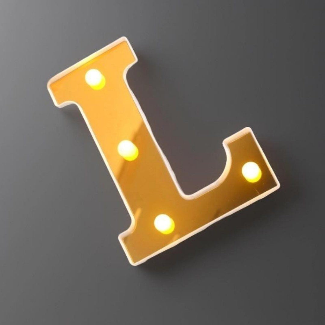 LAMPARA LETRA L 16CM