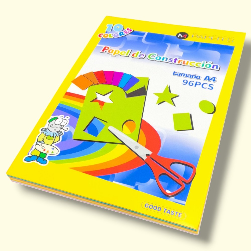PAPEL CONSTRUCCION COLORES A4 96H
