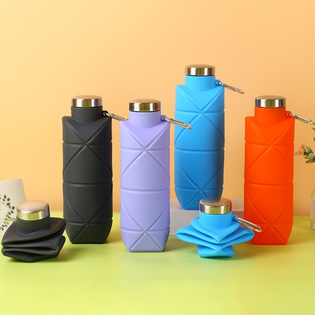 BOTELLA AGUA PLEGABLE 600ML