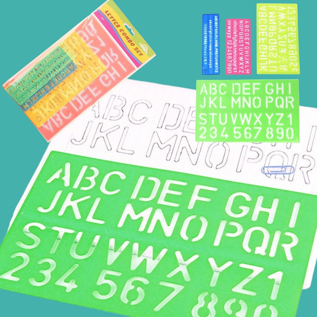 SET REGLA CON LETRA 4PCS