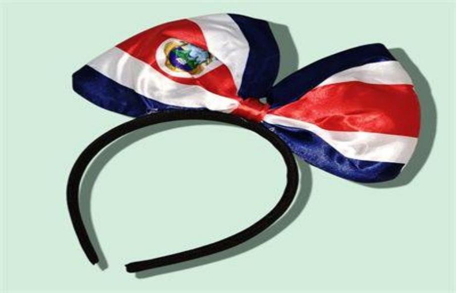 DIADEMA CON LAZO BANDERA CR
