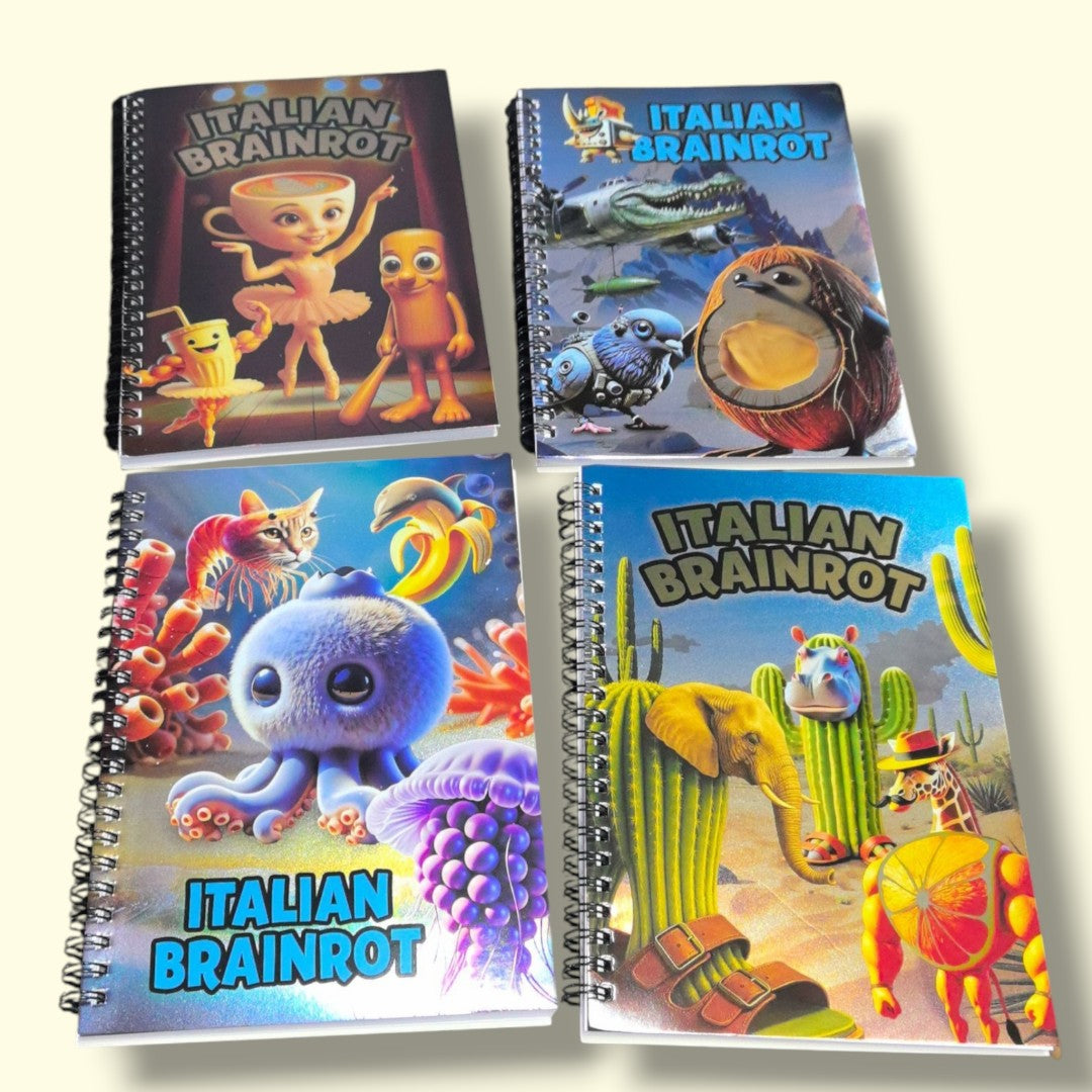 CUADERNO RESORTE A5 ITALIAN BRAINROT