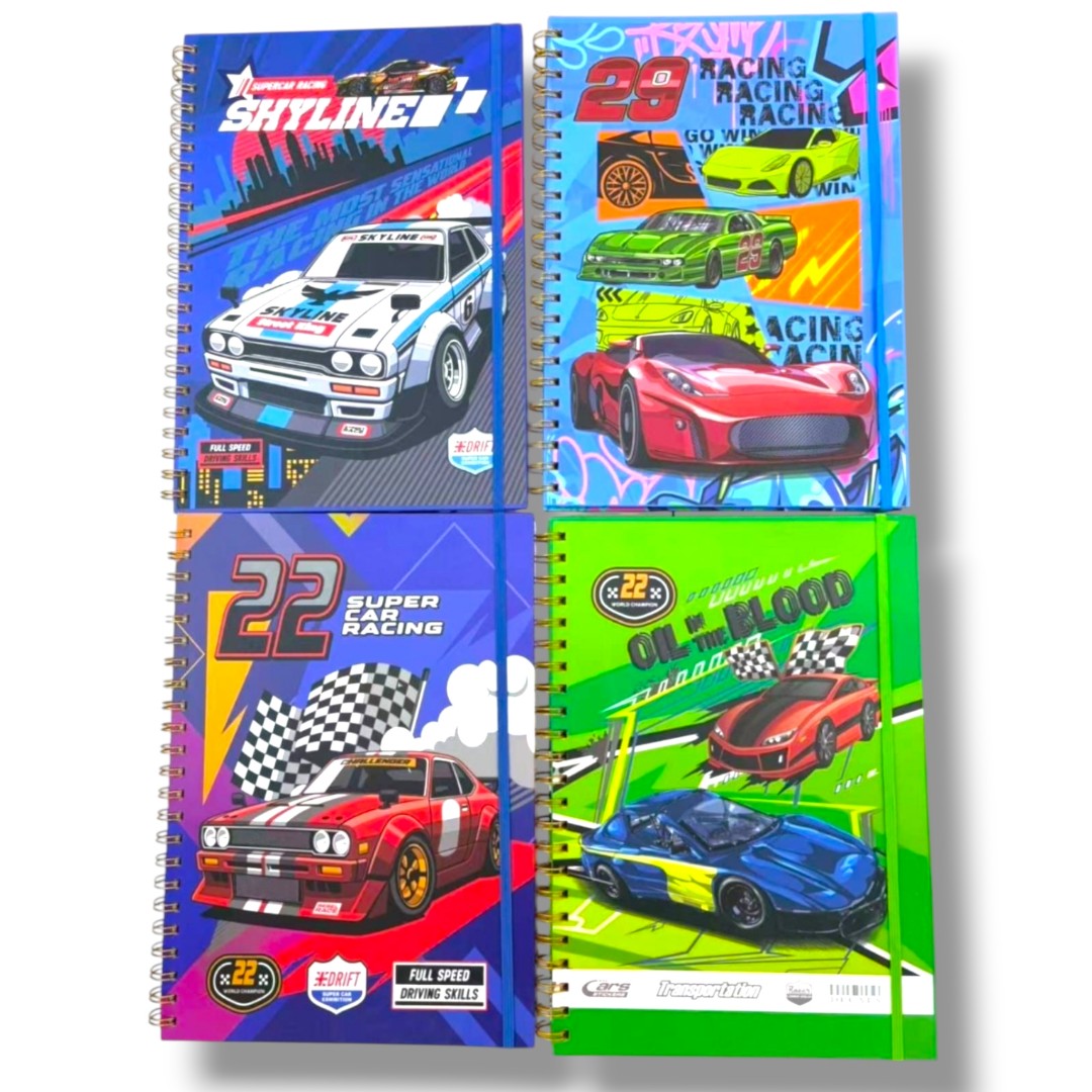 CUADERNO RESORTE A4 PERSONAJE TAPA DURA 21556-