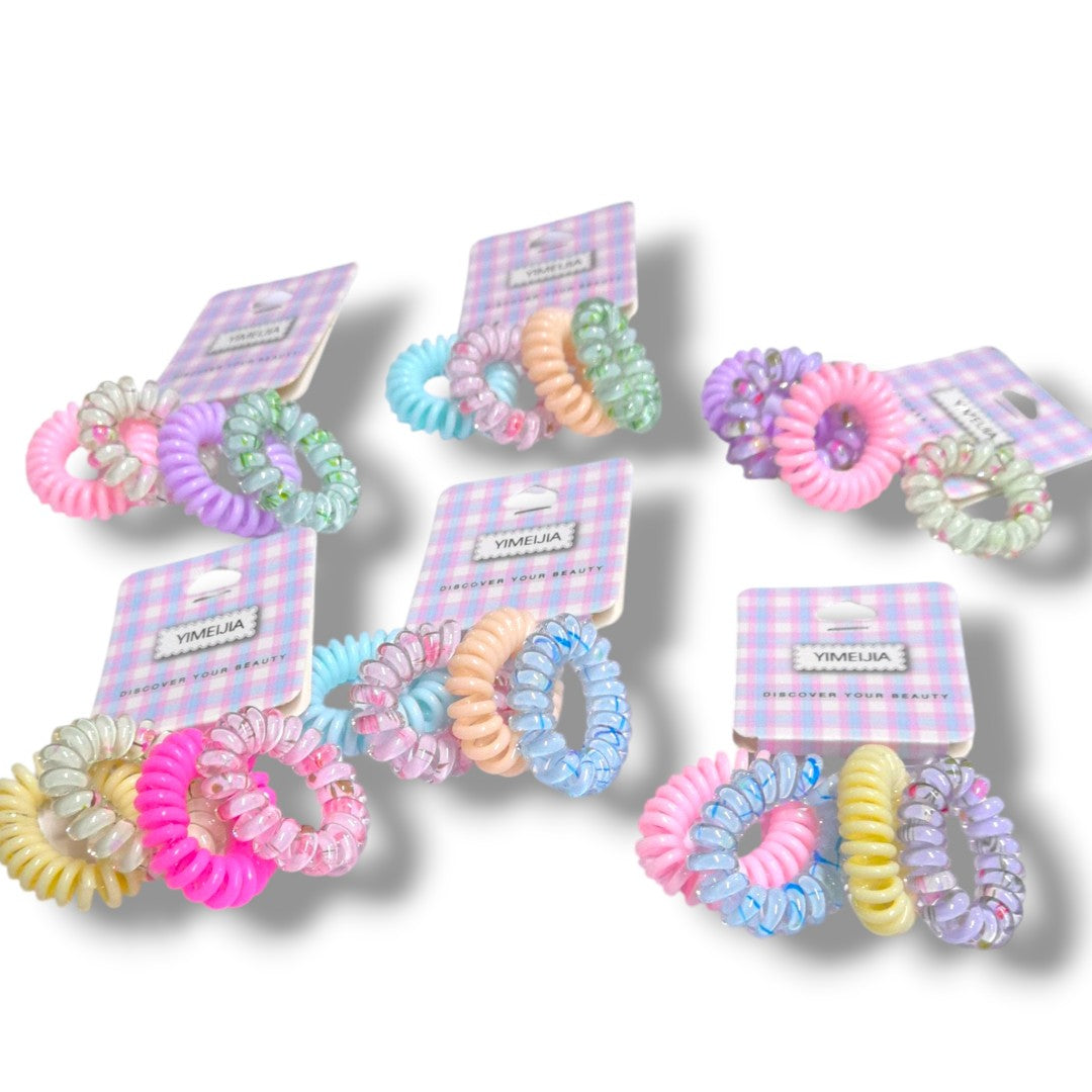 COLA LIGAS CABELLO RESORTE 4PCS FLOR
