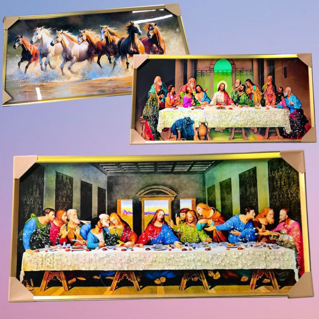 CUADRO CON DIAMANTE 50*100