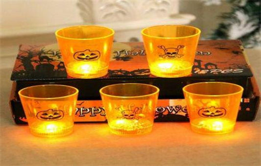 VASOS HALLOWEEN CON LUZ