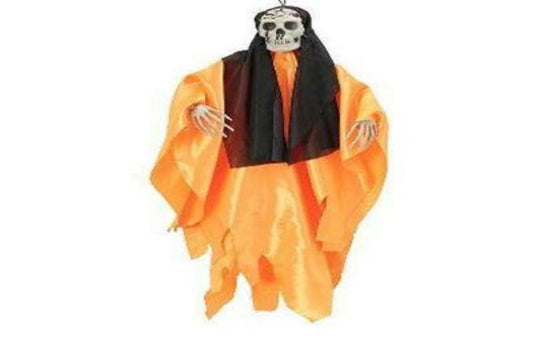 ADORNO HALLOWEEN CALAVERA FANTASMA AMARILLO