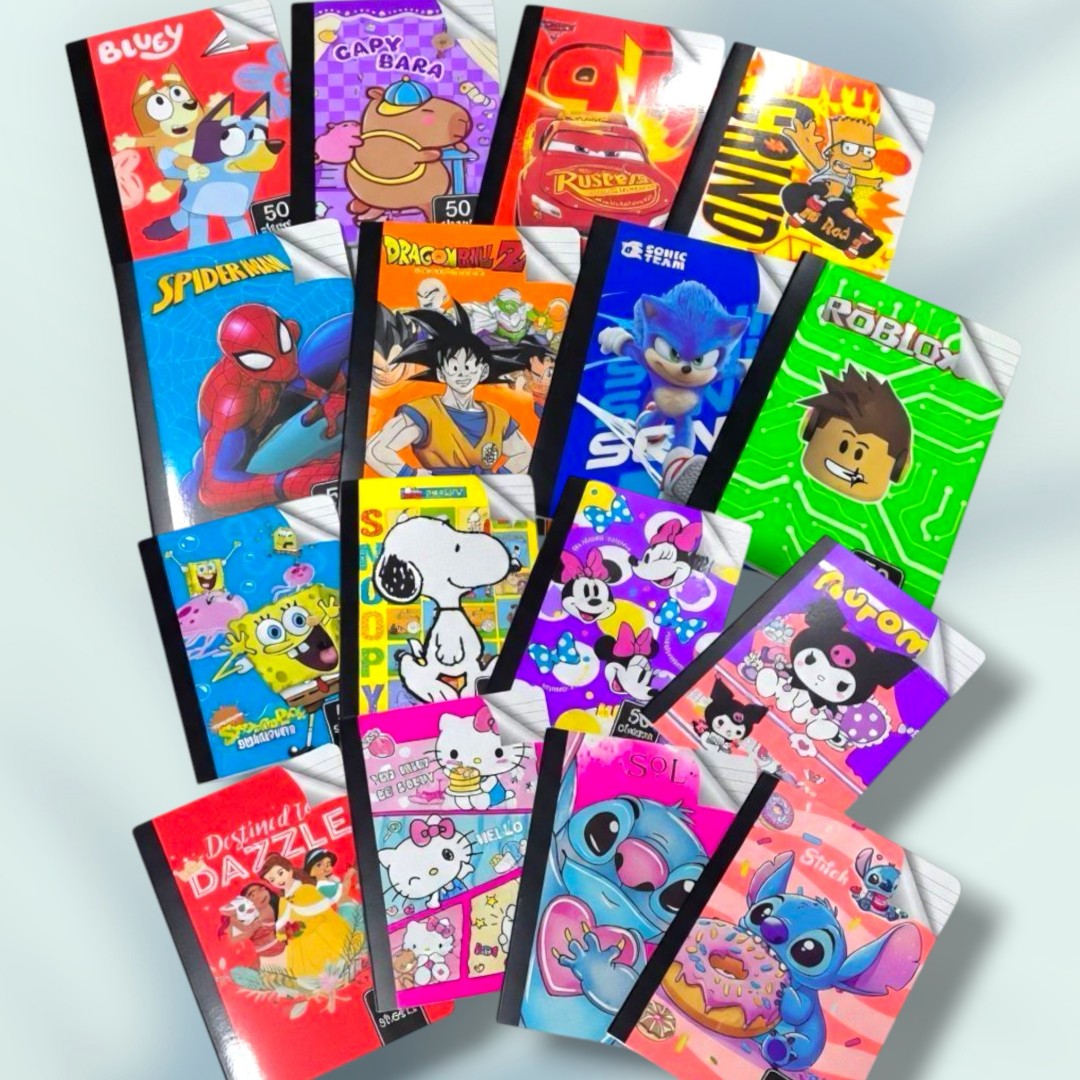 CUADERNO COSIDO A5 50HOJA