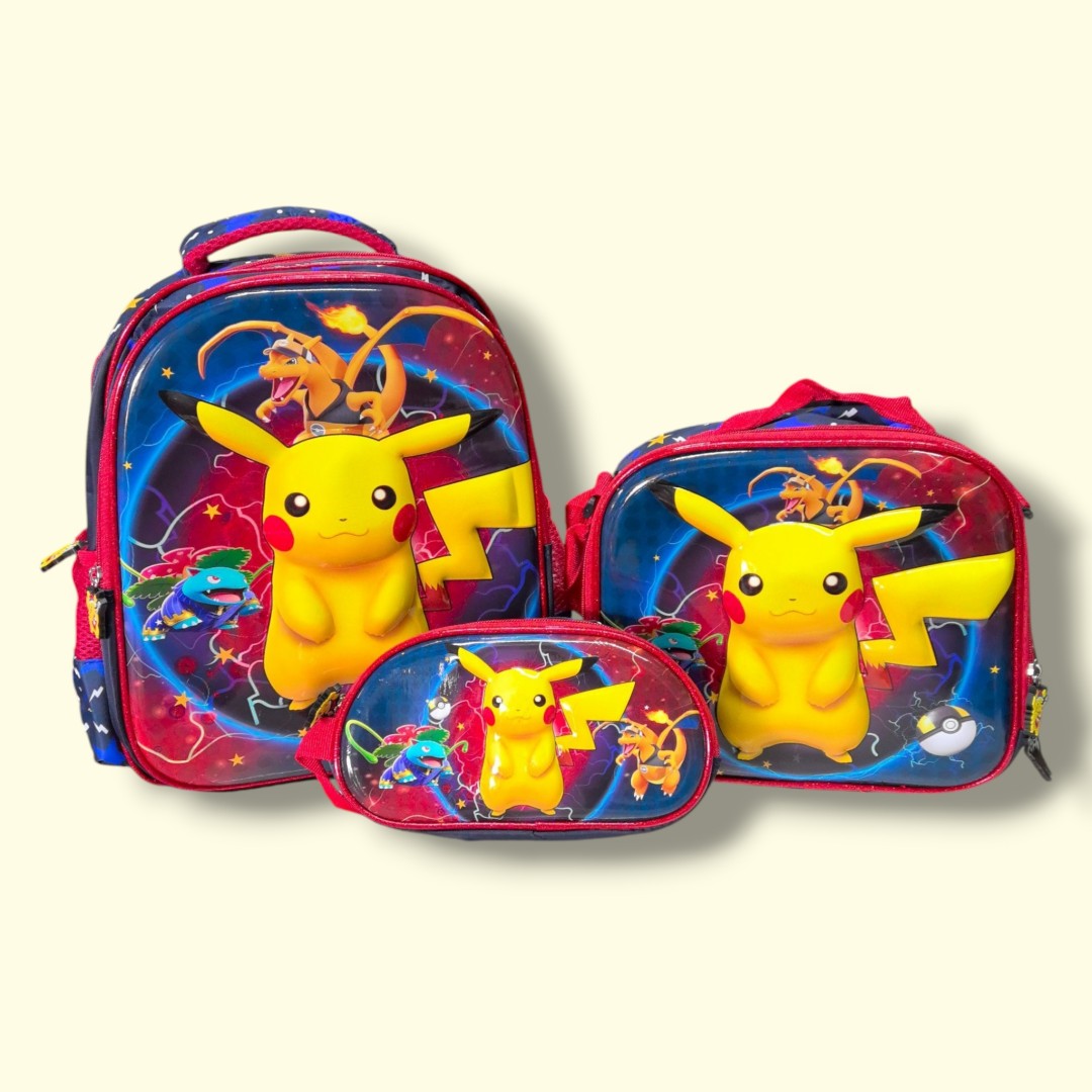 SALVEQUE+LONCHERA+CARTUCHERA 13PUL PERSONAJE 9