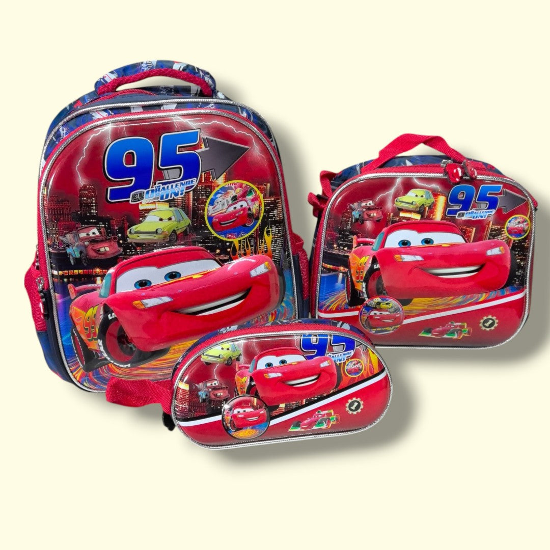 SALVEQUE+LONCHERA+CARTUCHERA 13PUL PERSONAJE 16