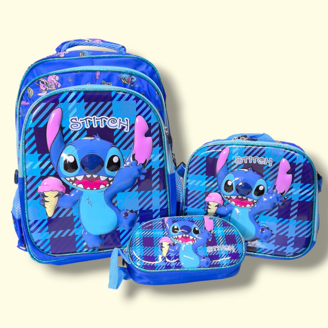 SALVEQUE+LONCHERA+CARTUCHERA 16PUL PERSONAJE 18